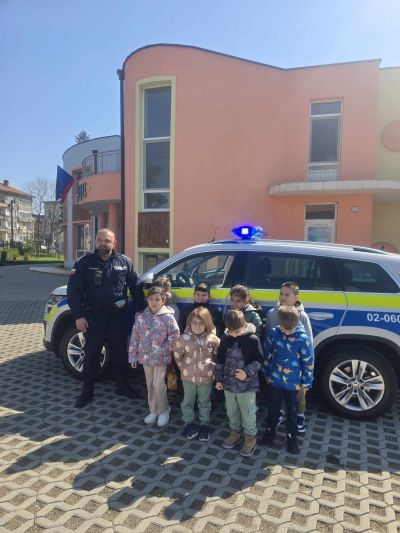 Превантивна беседа за правилата за пътна безопасност - ДГ Слънце - Айтос