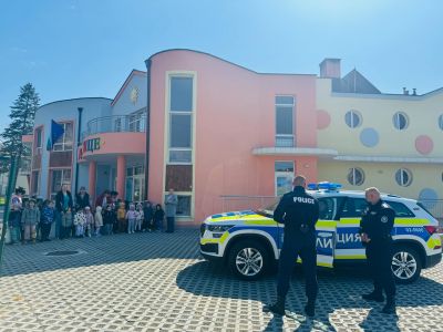 Превантивна беседа за правилата за пътна безопасност - ДГ Слънце - Айтос